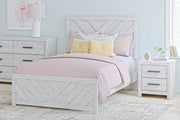 Cayboni Whitewash Full Panel Bed -  Ashley - Luna Furniture