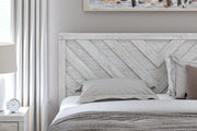Cayboni Whitewash King Panel Bed -  Ashley - Luna Furniture
