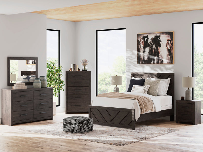 Prendonea Charcoal Panel Youth Bedroom Set from Ashley - Luna Furniture
