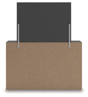 Prendonea Dark Charcoal Queen Panel Bed, Dresser, Mirror and Nightstand from Ashley - Luna Furniture