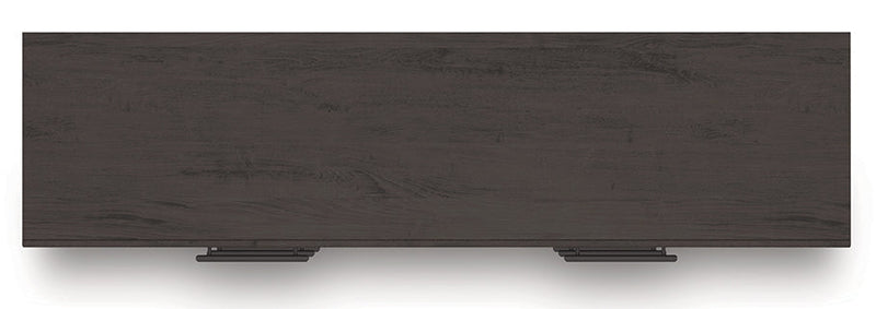 Prendonea Dark Charcoal Queen Panel Bed, Dresser and Nightstand from Ashley - Luna Furniture