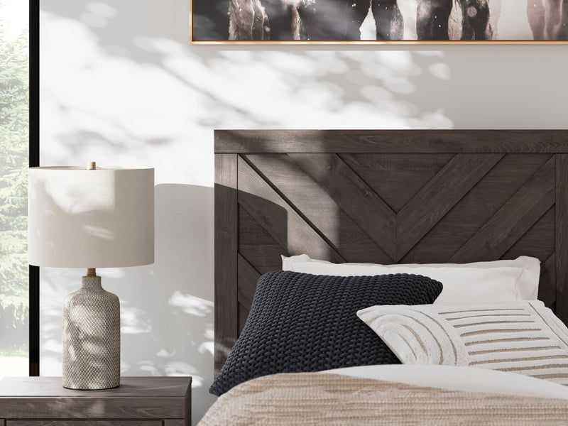 Prendonea Charcoal Twin Panel Bed from Ashley - Luna Furniture