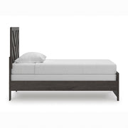 Prendonea Charcoal Twin Panel Bed from Ashley - Luna Furniture