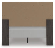 Prendonea Dark Charcoal Queen Panel Bed, Dresser, Mirror and Nightstand from Ashley - Luna Furniture