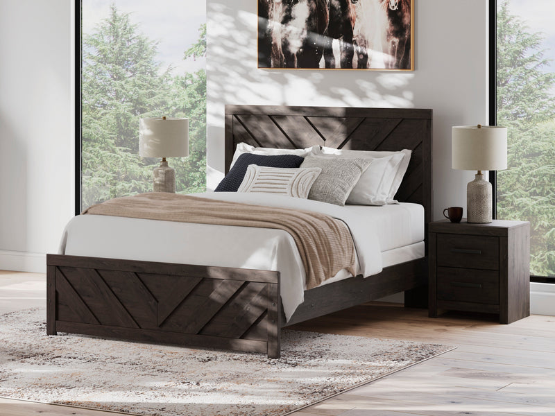 Prendonea Charcoal Panel Bedroom Set from Ashley - Luna Furniture