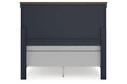 Landocken Brown/Blue Full Panel Bed -  Ashley - Luna Furniture