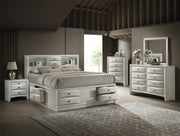 Emily White Storage Platform Bedroom Set from Crown Mark - Luna Furniture