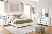 Binterglen White California King Panel Bed -  Ashley - Luna Furniture