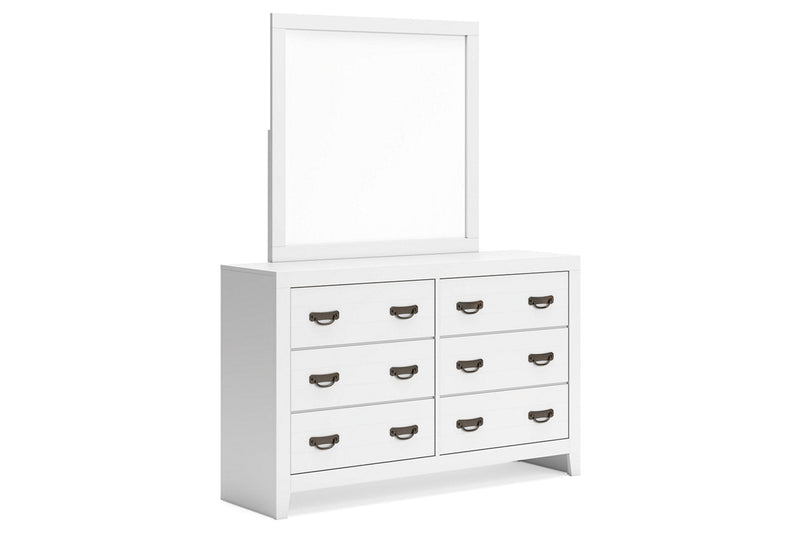 Binterglen White Dresser and Mirror -  Ashley - Luna Furniture