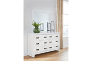 Binterglen White Dresser and Mirror -  Ashley - Luna Furniture