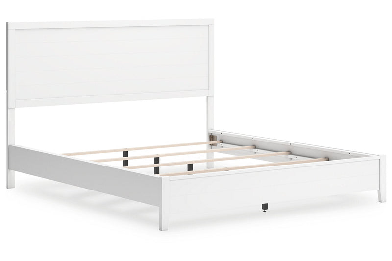 Binterglen White California King Panel Bed -  Ashley - Luna Furniture