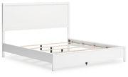 Binterglen White California King Panel Bed with Mirrored Dresser from Ashley - Luna Furniture