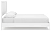 Binterglen White California King Panel Bed with Mirrored Dresser from Ashley - Luna Furniture