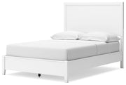 Binterglen White Full Panel Bed with Mirrored Dresser from Ashley - Luna Furniture