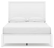 Binterglen White Full Panel Bed with Mirrored Dresser from Ashley - Luna Furniture