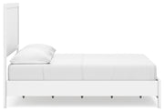 Binterglen White Full Panel Bed with Mirrored Dresser from Ashley - Luna Furniture