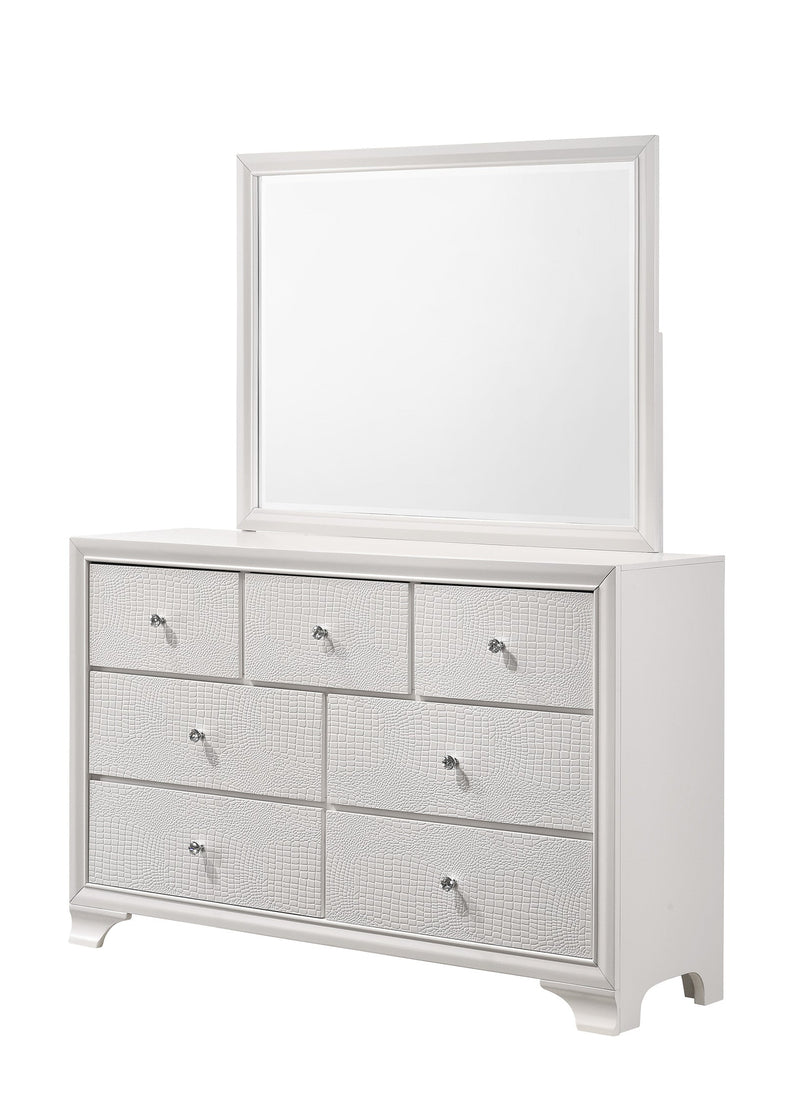 Lyssa Oat and Frost LED Upholstered Panel Youth Bedroom Set from Crown Mark - Luna Furniture