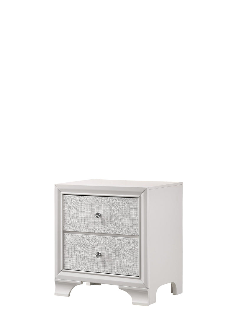 Lyssa Oat and Frost LED Upholstered Panel Youth Bedroom Set from Crown Mark - Luna Furniture