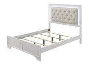 Lyssa Oat and Frost LED Upholstered Panel Youth Bedroom Set from Crown Mark - Luna Furniture