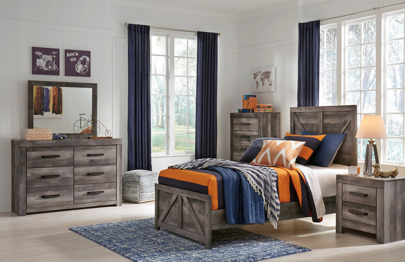 Wynnlow Gray Crossbuck Panel Youth Bedroom Set from Ashley - Luna Furniture