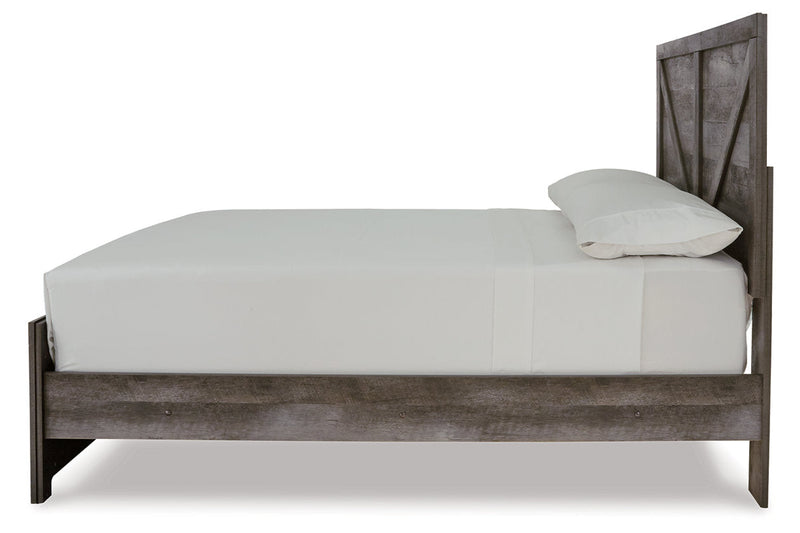Wynnlow Gray Full Crossbuck Panel Bed from Ashley - Luna Furniture