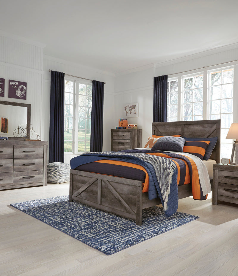 Wynnlow Gray Crossbuck Panel Youth Bedroom Set from Ashley - Luna Furniture