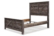 Wynnlow Gray Queen Crossbuck Panel Bed from Ashley - Luna Furniture