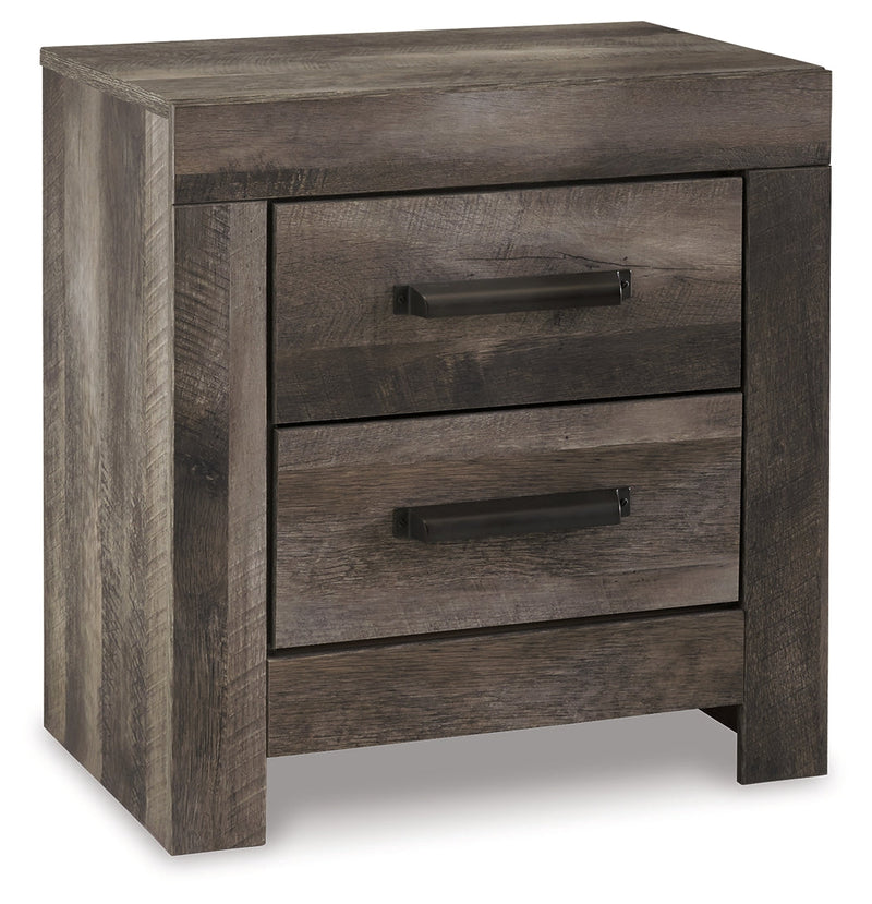 Wynnlow Gray Queen Panel Bed and Nightstand from Ashley - Luna Furniture