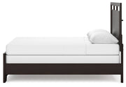 Covetown Dark Brown Queen Panel Bed, Dresser, Mirror, Chest and Nightstand from Ashley - Luna Furniture