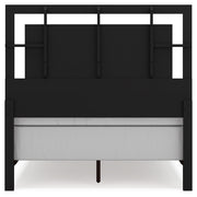 Covetown Dark Brown Full Panel Bed with Mirrored Dresser from Ashley - Luna Furniture