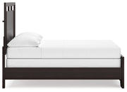 Covetown Dark Brown Full Panel Bed with Mirrored Dresser from Ashley - Luna Furniture