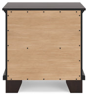 Covetown Dark Brown Queen Panel Bed, Dresser, Mirror, Chest and Nightstand from Ashley - Luna Furniture