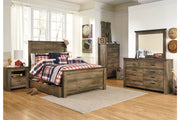 Trinell Brown Full Panel Bed with 1 Large Storage Drawer from Ashley - Luna Furniture