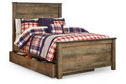 Trinell Brown Full Panel Bed with 1 Large Storage Drawer from Ashley - Luna Furniture