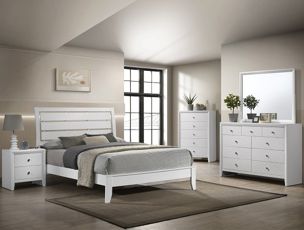 Evan Night Stand White - Gate Furniture