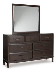 Vanmore Dark Brown Bedroom Mirror from Ashley - Luna Furniture