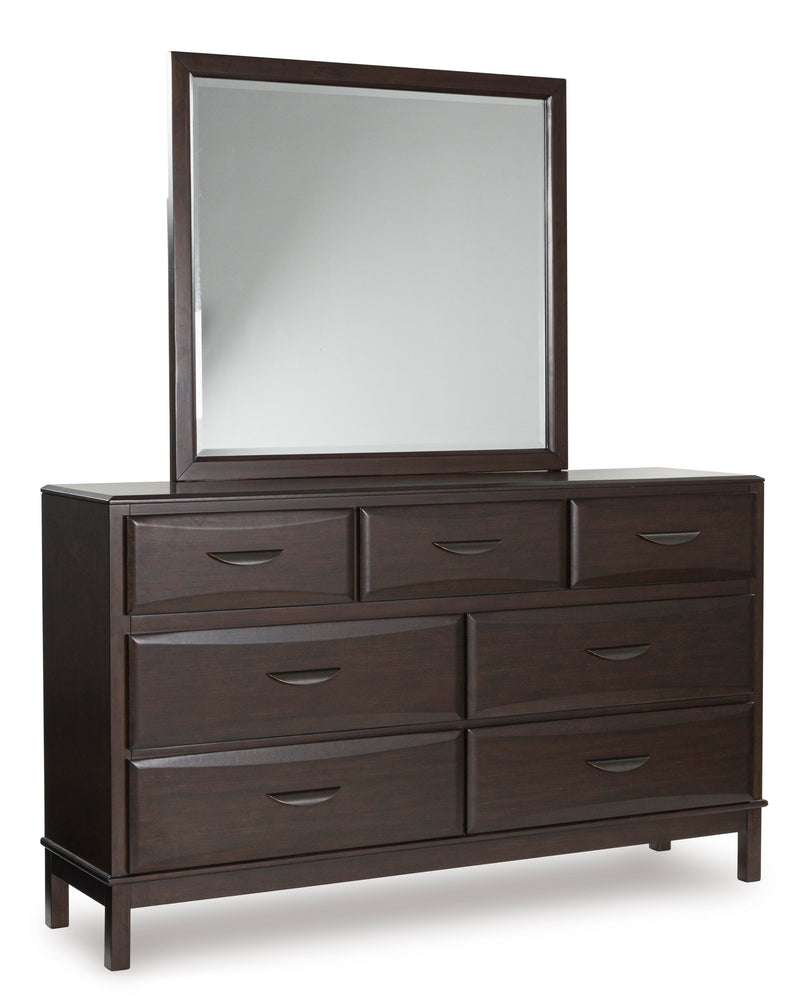 Vanmore Dark Brown Bedroom Mirror from Ashley - Luna Furniture