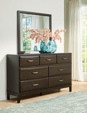 Vanmore Dark Brown Bedroom Mirror from Ashley - Luna Furniture