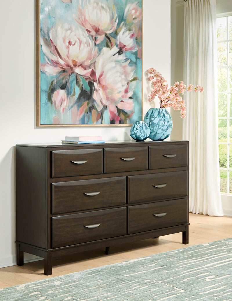 Vanmore Dark Brown Dresser from Ashley - Luna Furniture