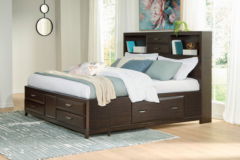 Vanmore Dark Brown Storage Bedroom Set from Ashley - Luna Furniture