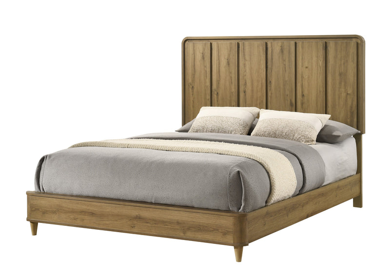 Nyomi Light Brown Panel Bedroom Set from Crown Mark - Luna Furniture