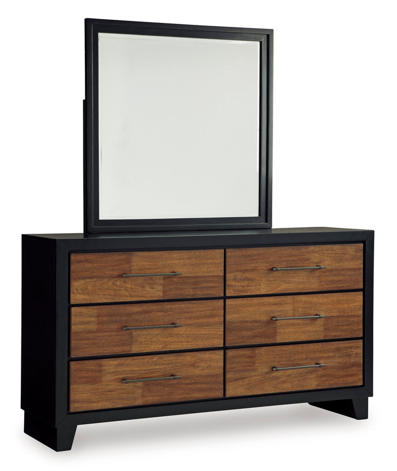Kraeburn Brown/Black Bedroom Mirror from Ashley - Luna Furniture