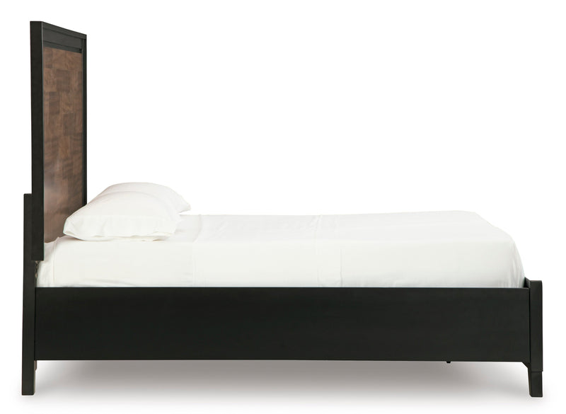 Kraeburn Brown/Black California King Panel Storage Bed from Ashley - Luna Furniture