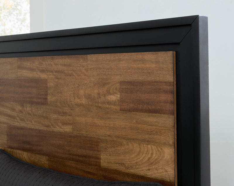 Kraeburn Brown/Black Panel Storage Bedroom Set from Ashley - Luna Furniture