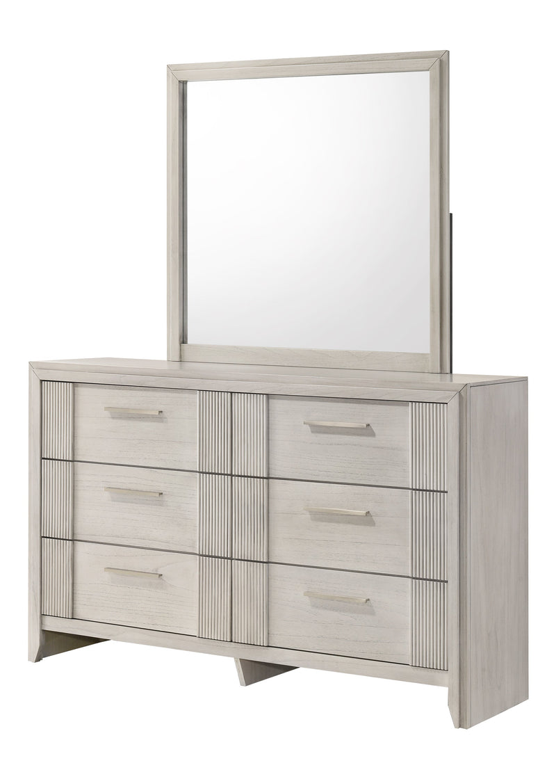 Carlton White Mist Dresser Top (Mirror Only) from Crown Mark - Luna Furniture