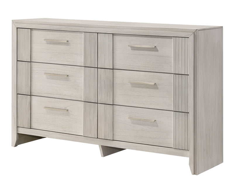 Carlton White Mist Upholstered Bedroom Set from Crown Mark - Luna Furniture