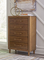 Lyncott Brown King Upholstered Bed, Chest and Nightstand from Ashley - Luna Furniture