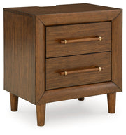 Lyncott Brown King Upholstered Bed, Chest and Nightstand from Ashley - Luna Furniture