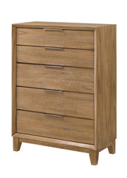 Florian Natural Wood Upholstered Storage Bedroom Set from Crown Mark - Luna Furniture