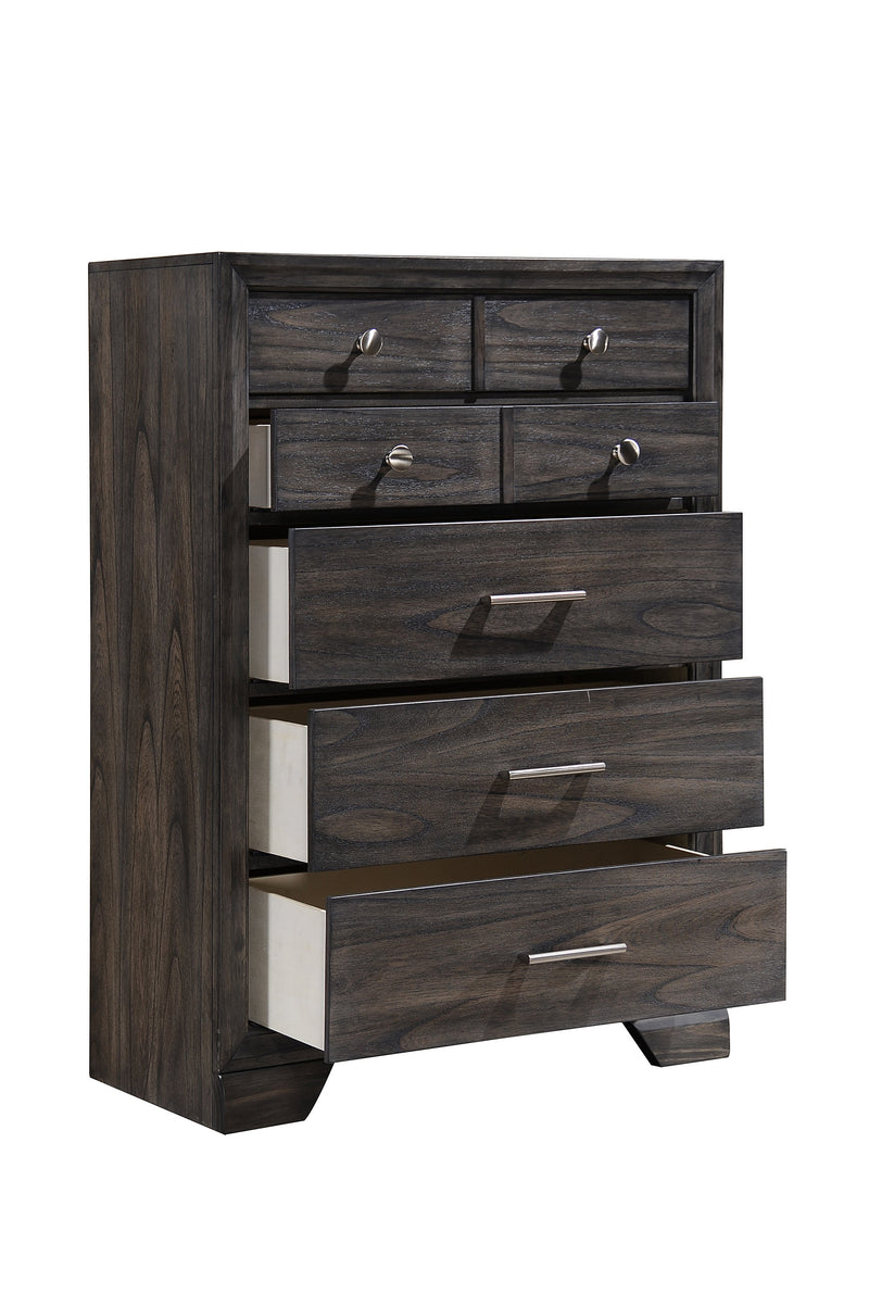 Jaymes Gray Storage Platform Bedroom Set from Crown Mark - Luna Furniture